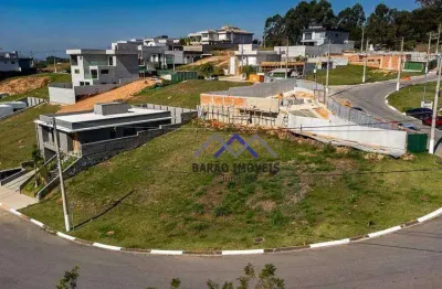 Terreno de esquina em condomínio fechado à venda, 751 m² por r$ 940.000 - chácara estela - santana de parnaíba/sp