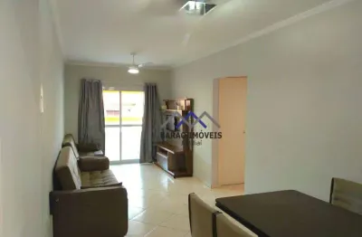 Apartamento mobiliado com 2 quartos (sendo 01 suíte) à venda, 80 m² por r$ 500.000 - tupi - praia grande/sp