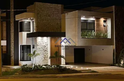 Casa nova com terreno de esquina com 4 dormitórios à venda, 262 m² por r$ 2.590.000