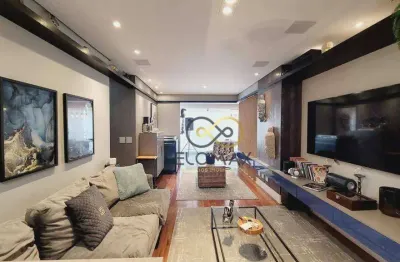 Apartamento mobiliado com 3 dormitórios à venda, 127 m² por r$ 1.500.000 - tatuapé - são paulo/sp