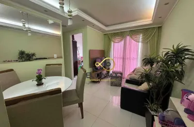 Apartamento com 2 quartos, 50 m² - venda por r$ 480.000 ou aluguel por r$ 3.300/mês - portal dos gramados - guarulhos/sp