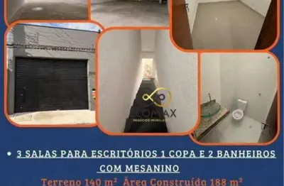 Galpão, 188 m² - venda por r$ 890.000,00 ou aluguel por r$ 6.500,00/mês - jardim alice - guarulhos/sp