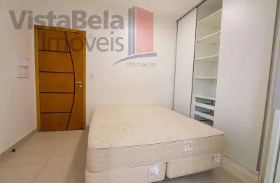 Apartamento para locação: 01 dormitório com planejados, ar condicionado e 01 vaga de garagem. próximo ao hmut. desocupação prevista para:13/11/25
