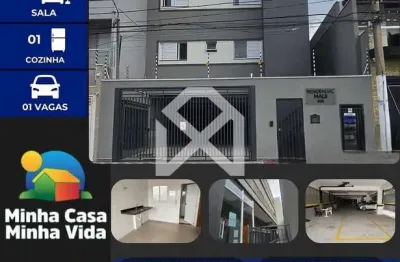 Apartamento à venda com 33m, 2 dormitórios, 1 vaga de garagem, localização privilegiada, vila anton