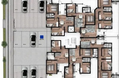 Apartamento com 2 quartos à venda na Rua Miquelina Dias Menezes, Parque Xangri-Lá, Contagem