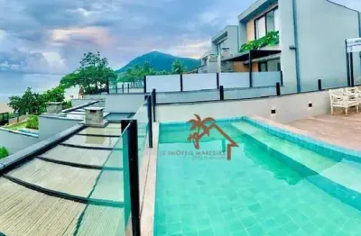 Casa com 4 dormitórios, 174 m² - venda por r$ 5.600.000,00 ou aluguel por r$ 5.500,00/dia - maresias - são sebastião/sp