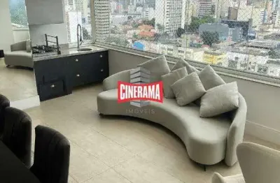 Cobertura com 3 quartos, 228 m², aluguel por r$ 4.994/mês- centro - santo andré/sp