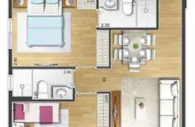 Apartamento à venda, 2 quartos, 1 suíte, 1 vaga, santa maria - são caetano do sul/sp