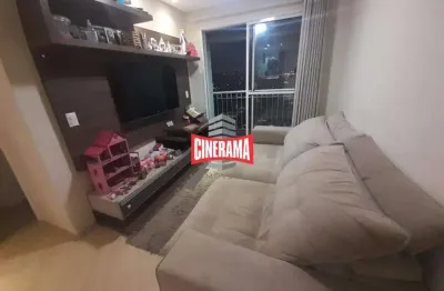 Apartamento à venda, 3 quartos, 1 vaga, vila scarpelli - santo andré/sp
