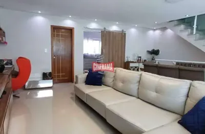 Sobrado para aluguel, 3 quartos, 3 suítes, 8 vagas, vila assunção - santo andré/sp