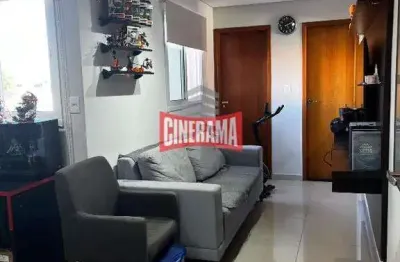 Cobertura à venda, 1 quarto, 1 vaga, vila palmares - santo andré/sp