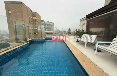 Cobertura à venda, 4 quartos, 4 suítes, 8 vagas, jardim - santo andré/sp