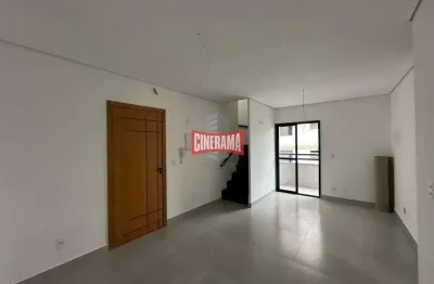 Cobertura à venda, 2 quartos, 1 suíte, 2 vagas, vila assunção - santo andré/sp