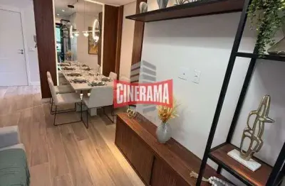 Apartamento à venda, 2 quartos, 1 suíte, 1 vaga, campestre - santo andré/sp