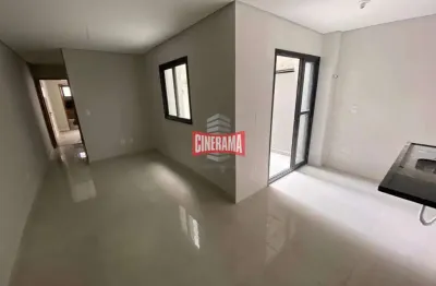 Apartamento à venda, 2 quartos, 1 suíte, 2 vagas, campestre - santo andré/sp