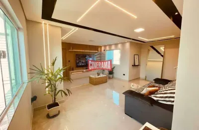 Cobertura para aluguel, 4 quartos, 2 suítes, 2 vagas, vila metalúrgica - santo andré/sp