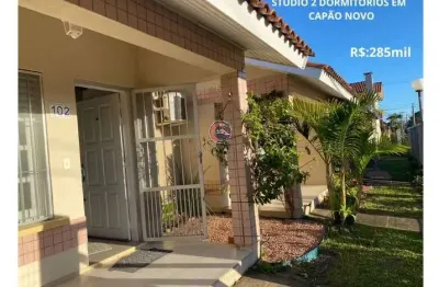 Casa com 2 quartos à venda no capão novo, capão da canoa , 65 m2 por r$ 288.000