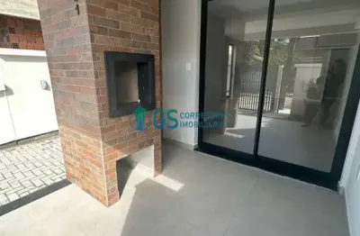 Residencial jardim dos sonhos - apartamento garden de 2 suítes pé na areia com terreno e portão privativos na praia do sonho em palhoça/sc