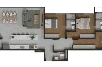Apartamento com 3 quartos à venda no Atiradores, Joinville 
