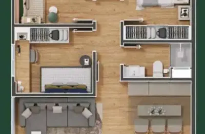 Apartamento com 1 quarto à venda na Rua Quinze de Novembro, 3663  Ap. , Glória, Joinville