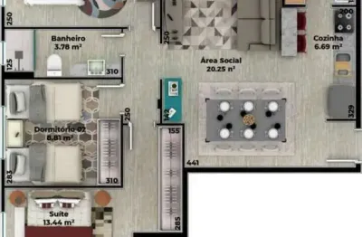 Apartamento com 1 quarto, costa e silva - joinville