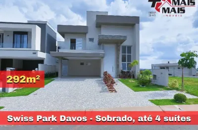 Davos swiss park sobrado, até 4 suítes, escritório, piscina, banheira