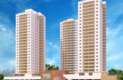 Apartamento para venda com 74 metros quadrados com 2 quartos em vila alzira - guarujá - sp