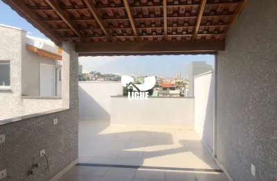 Cobertura com 2 quartos à venda na rua cajuru, 226, vila pires, santo andré por r$ 480.000