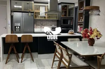 Apartamento com 3 quartos à venda na avenida doutor antônio álvaro, 495, vila assunção, santo andré por r$ 850.000