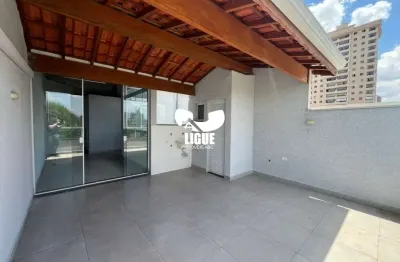 Cobertura com 2 quartos para alugar na rua coroados, 380, vila pires, santo andré por r$ 2.300