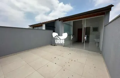 Cobertura com 2 quartos para alugar na rua leonardo da vinci, 106, vila homero thon, santo andré por r$ 2.000