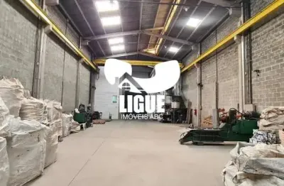 Barracão / galpão / depósito para alugar na rua distrito federal, 270, vila são pedro, santo andré por r$ 17.000