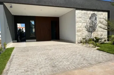 Casa residência térrea de alto padrão no condomínio brisas horizontal  área construída: 157,18 m²  terreno: 254,35 m²