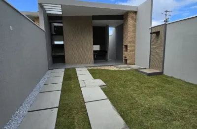 Casa plana pronta para morar no bairro jagurussu - fortaleza