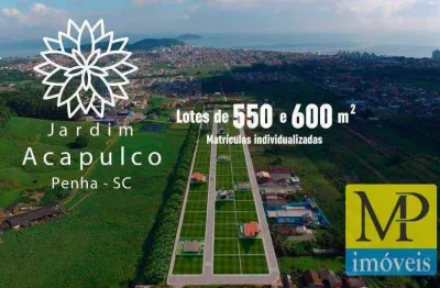 Terreno à venda, 550 m² por r$ 495.000,00 - nossa senhora de fatima - penha/sc