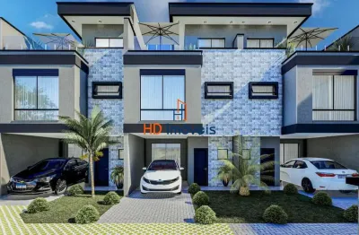 Sobrados tríplex com terraço, 02 vagas de 136m² a 170m². de r$799.000,00 a r$ 990.000,00 no cajurú - curitiba/pr.