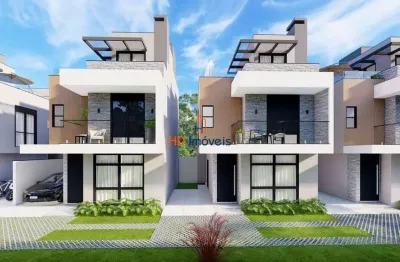 Sobrado com 3 dormitórios à venda por r$ 729.000 - hauer - curitiba/pr