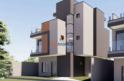 Sobrado com 3 suítes, terraço com churrasqueira à venda, 140 m² por r$ 1.150.000 - novo mundo - curitiba/pr