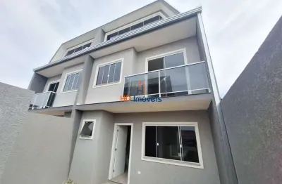 Sobrado com entrada independente com 3 quartos (suíte), ático  à venda, 138 m² por r$ 685.000 - fazendinha - curitiba/pr