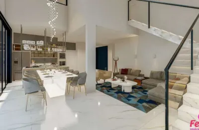 Casa de alto padrão com 4 dormitórios à venda em condomínio no campeche