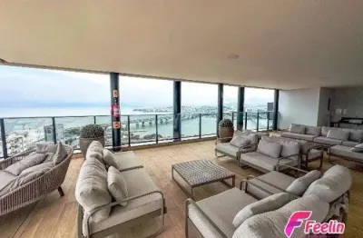 Apartamento novo de 2 dormitórios (1 suíte), com vista panorâmica para o mar e as pontes e condomínio com infraestrutura completa