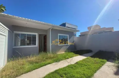 Casa a 100 metros da rodovia amaral peixoto com 3 dormitórios à venda, 74 m² por r$ 330.000 - floresta das gaivotas - rio das ostras/rj