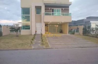 Luxuosa casa duplex alto padrão no condomínio alphaville i, 4 quartos com área gourmet e piscina, á venda - 305 m² - mar do norte - rio das ostras/rj