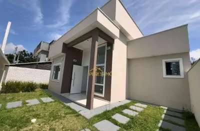 Linda casa linear independente com 03 quartos á venda, 72 m² - Residencial Rio das Ostras - Rio das Ostras/RJ
