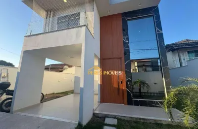 Casa de alto padrão com 4 dormitórios à venda, 252 m² por r$ 1.290.000 - terra firme - rio das ostras/rj