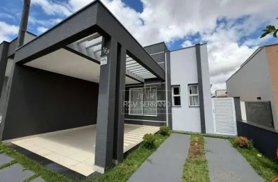 Casa com 3 dormitórios para alugar, 105 m² por R$ 5.724,00/mês - Jardim Park Real - Indaiatuba/SP