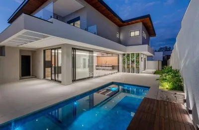 Sobrado com 5 dormitórios à venda, 560 m² por r$ 6.800.000,00 - parque villa dos pinheiros - indaiatuba/sp