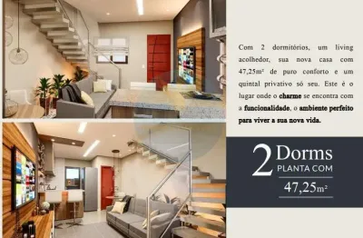 Casa em condomínio fechado com 2 quartos à venda na rua dos agrimensores, 308, chácara ondas verdes, cotia, 47 m2 por r$ 292.600