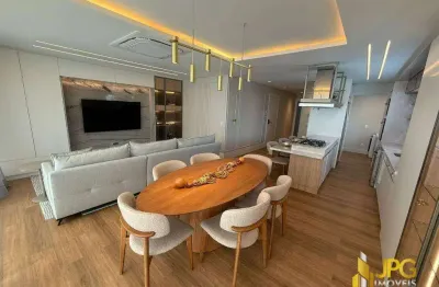 Apartamento de alto padrão mobiliado com vista mar e lazer completo - centro - balneário camboriú