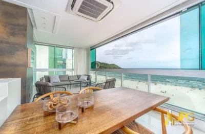 Apartamento com 4 suítes, mobiliado e com vista mar por 13.400.000 - centro - balneário camboriú